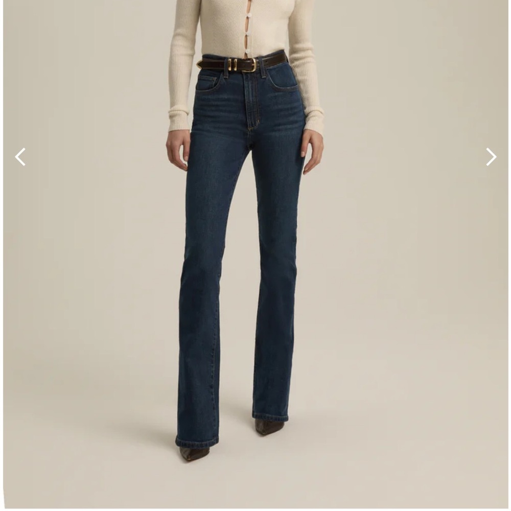 Favorite Daughter Valentina boot cut jeans dark denim size 28 color pepper